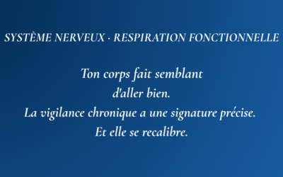 Ton corps fait semblant d&rsquo;aller bien : comprendre la vigilance chronique